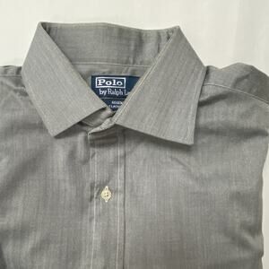 Polo Ralph Lauren Shirt Men's 16.5 32/33 Regent Classic Fit Gray